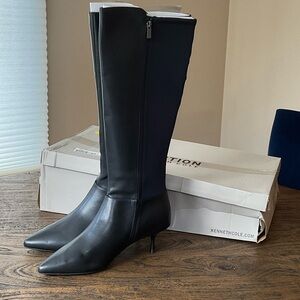 Kenneth Cole Women's Sleek Black Heeled Boots